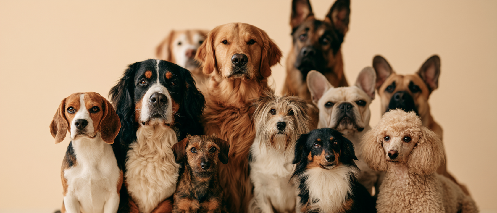 Verschiedene Hunderassen nebeneinander – Rasse-Check der Hundetrainer
